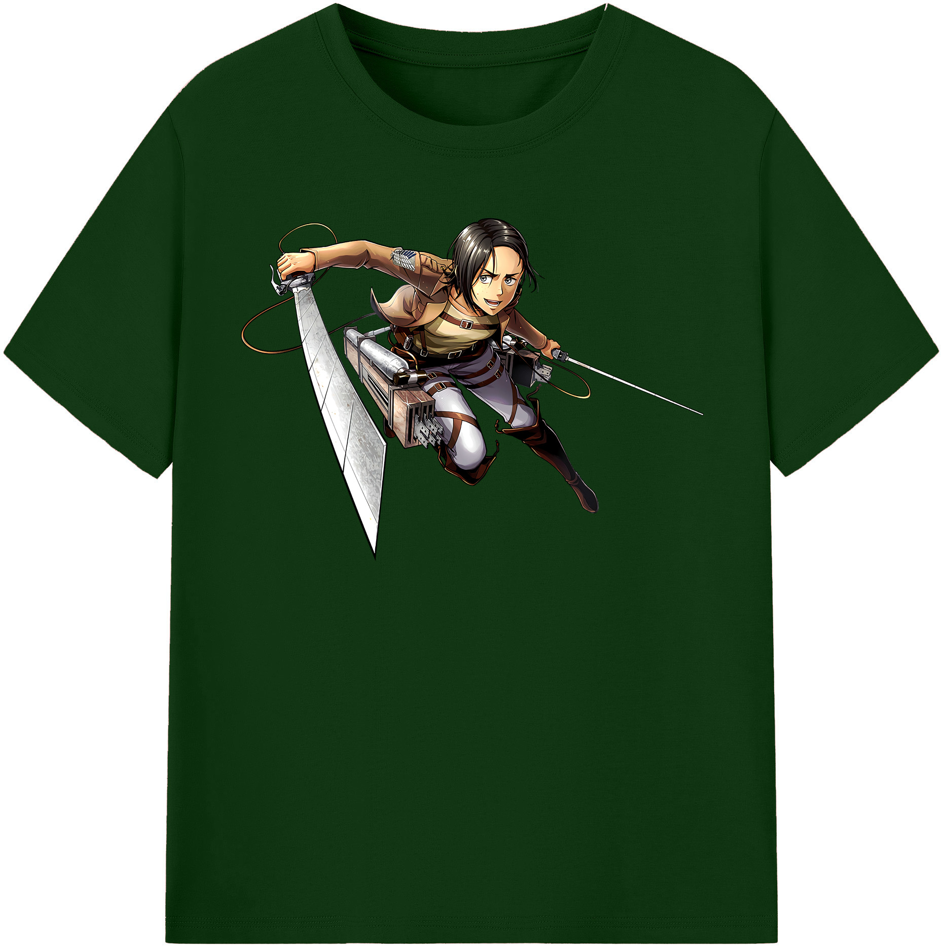 （画像用） 進撃の巨人 Attack on Titan 綿100％半袖Tシャツ（フロントプリント）